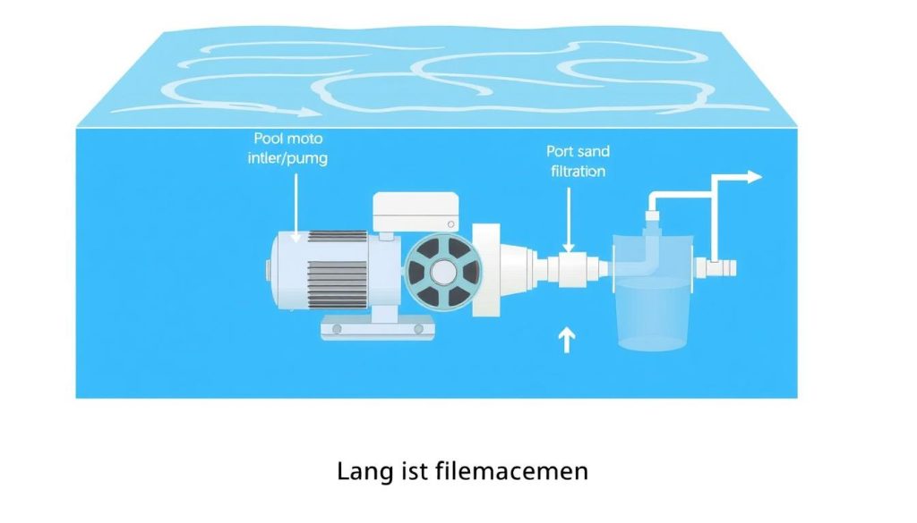 Wasserkreislauf Poolpumpe