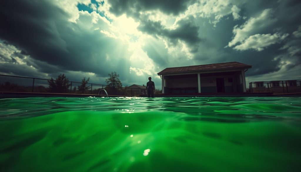 gesundheitliche risiken von grünem poolwasser