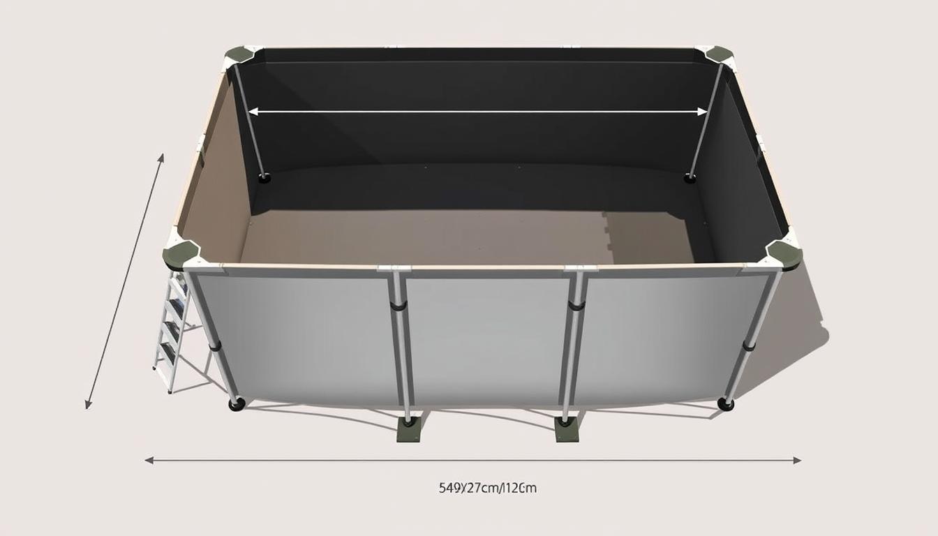 intex frame pool 549x274x132 aufstellmaße