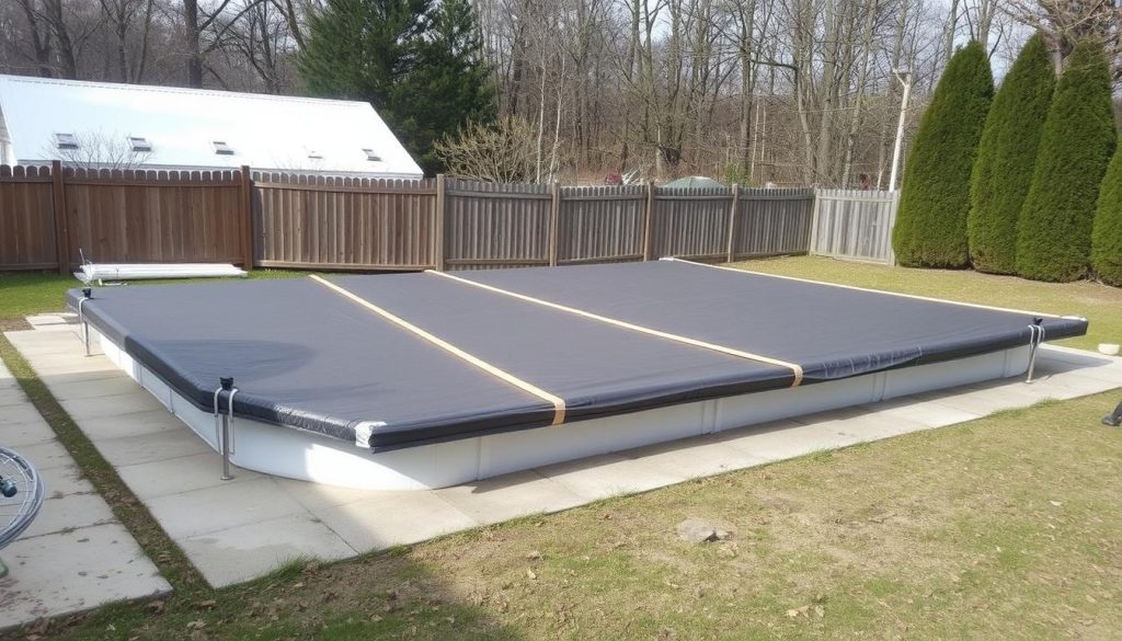 winterabdeckplane frame pool